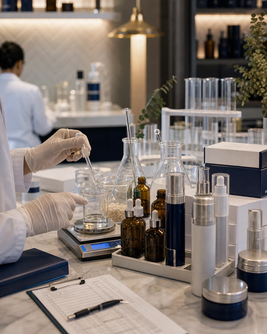 Clarte MD Lahore skincare lab with batch testing and skincare packaging